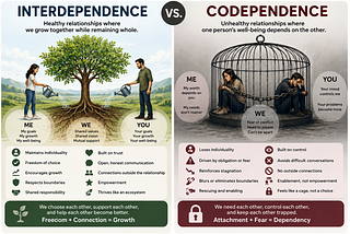 Interdependence vs. Codependence: 10 Critical Differences