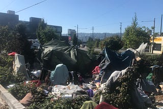 Portland Oregon now has thousands of such scenes littering the city.