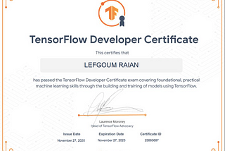 How I was Certified as a TensorFlow Developer.