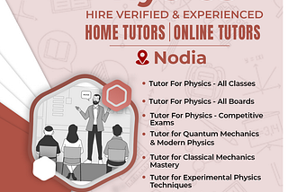 Home and Online Physics Tutoring Services in Noida — Perfect Tutor