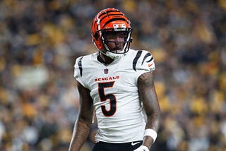 Cincinnati Bengals wide receiver Tee Higgins. Credit: Charles LeClaire-USA TODAY Sports.