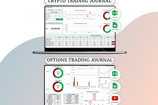 Trading Journals Crypto + Options For Google Sheets & Excel Template