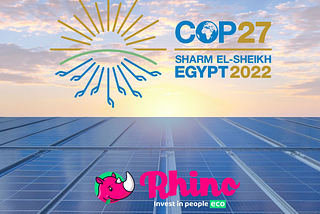 COP 27… Putting Your Money Where Your Mouth is
