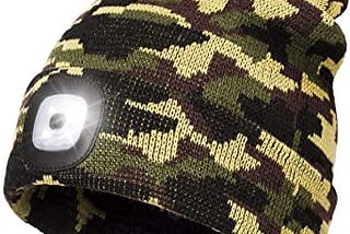 Beanie Hat with Light, Perfect Dad Gifts in Christmas, USB Rechargeable Head Torch Cap, Super…