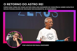 Como cada vinda do Yunus ao país gera uma expansão de consciência sobre impacto e novas…