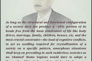 It is always ~10% of the population that drives a society while the remaining population, except…