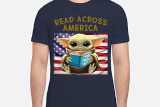 [AUTHETIC] Baby Yoda read across America shirt