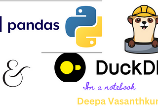 Using DuckDB JupySQL and Pandas in a notebook