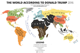 The World According to Donald Trump from Atlas of Prejduice