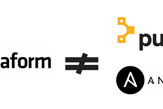 Terraform is not Ansible or Puppet