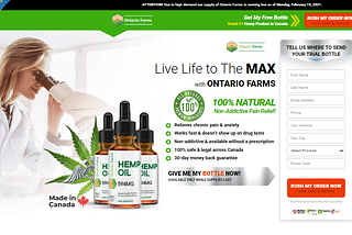 Ontario Farms CBD Canada : Best Review, 100% Natural, Joint Pain Relief, 1# Price & Where to Order .