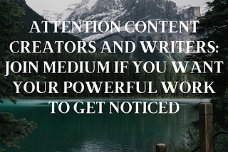 content creators, writers, medium, writing for medium, creating content for medium, blogging, seo