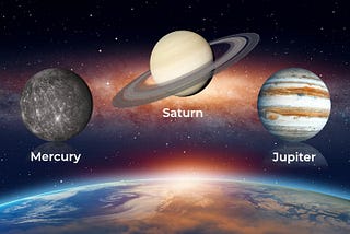 Triple Conjunction — Jupiter Mercury Saturn in Capricorn