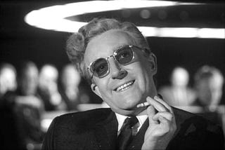 Dr. Strangelove or: How I learned to stop worrying and love the bomb. (film review)