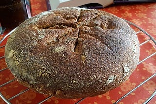 Our first loaves of sourdough bread