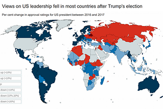 Infographic: Global views on US leadership