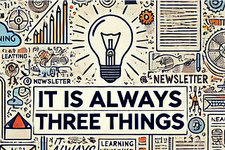 #1 | It’s always three things