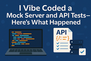 I Vibe Coded a Mock Server and API Tests — Here’s What Happened