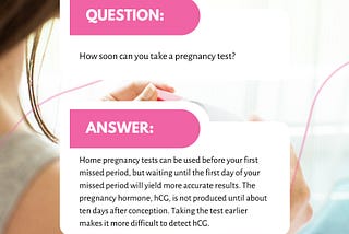 How soon can you take a pregnancy test?
