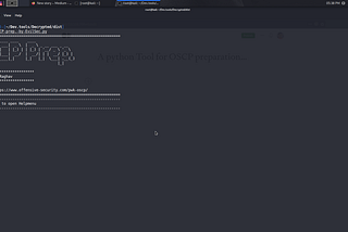 A python Tool for OSCP preparation…