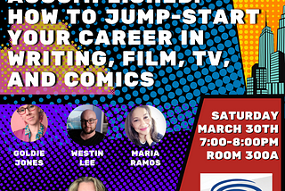Social graphic for WonderCon panel