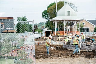 Update #11: Laying Block, Pouring Curbs & Free Saturday Parking