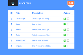 CRUD Application in React.js with Redux and Hooks.