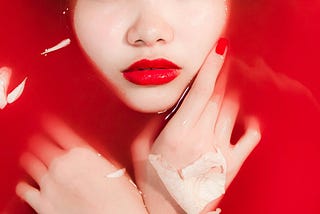 red lipstick