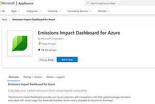 Calcule sua pegada de carbono no Azure utilizando o Power BI