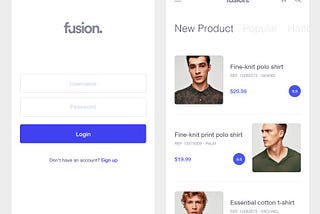 Recrear UI app Fusion