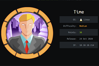 Time — HackTheBox