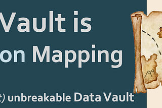 Data Vault is Information Mapping