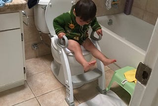 Potty training at 21 months using the Oh Crap! method