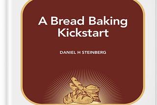 Book cover featuring an illustration of bread with a red background
