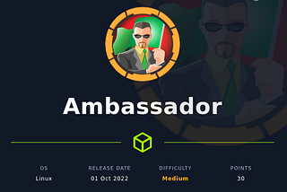 [HTB] : Ambassador Walkthrough
