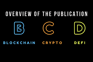 Overview of the publication (Blockchain, Crypto, DeFi, Web3.0)
