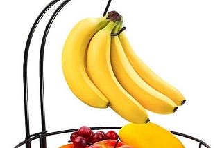 2-Tier Countertop Fruit Vegetables Basket Bowl
