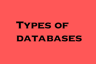 Types of databases