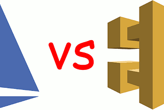 Istio logo representing service meshes in general vs. AWS’ API gateway logo representing API gateways in general.