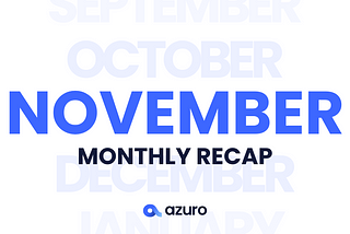 Azuro November Recap