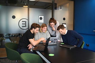 Friendly team discussion