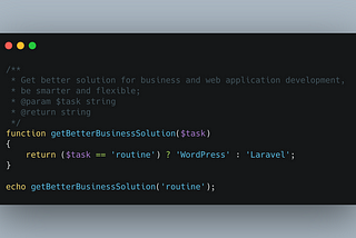 Why, when, and how to develop WordPress with Laravel features, live examples.