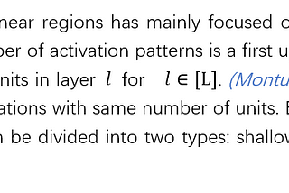 The survey of linear regions