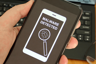 Mobile phone with Malware Detected on it