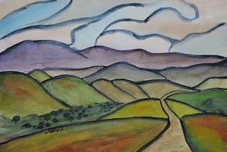 A landscape painting by the author