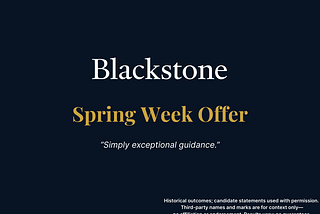 Blackstone Spring Insight Programme 2026: How Karam Kahlon from University of Exeter Secured a…