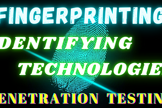 Fingerprinting♨♨: Identifying Technologies Of Our Target.