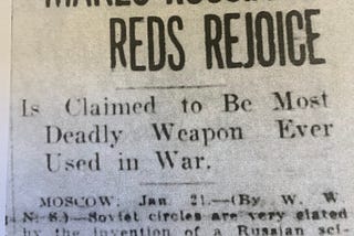 How Western Press Reported in 1925 on World’s Deadliest Weapon — the Soviet “Bacillus Bomb”