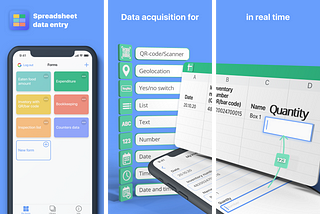 Spreadsheet data entry — how to save data in a spreadsheet from your mobile