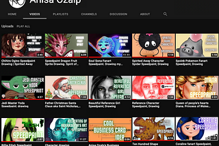 Anisa Ozalp’s Youtube channel for Speedpaints and more…